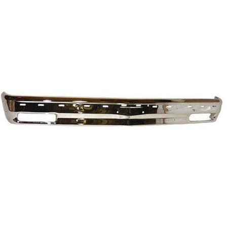 GEARED2GOLF Front Bumper with Strip Holes for 1991-1993 S10-S15 & Sonoma Pickup, Chrome GE1852396